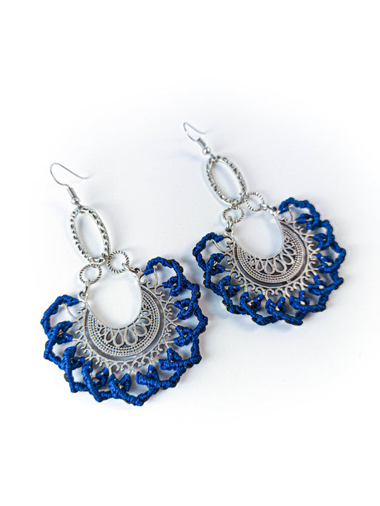 Mandala Macrame Earrings