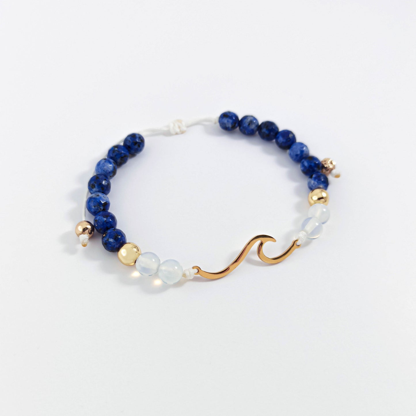 Summer Wave Bracelet with Gemstones