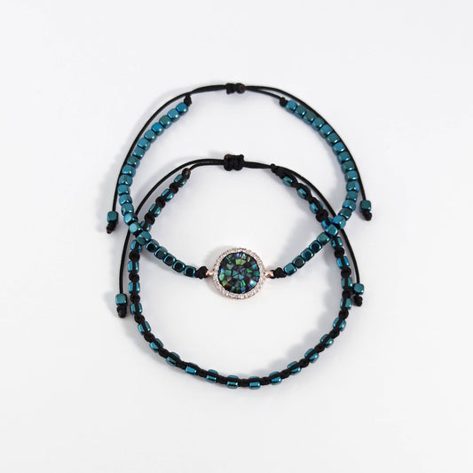 Combo de 2 bracelets avec perles en hématite