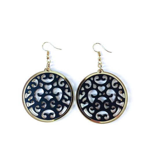 Boucles d'oreilles Boho Plexi Glass Tribal