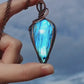 Blue Labradorite Wire Wrapped Pendant