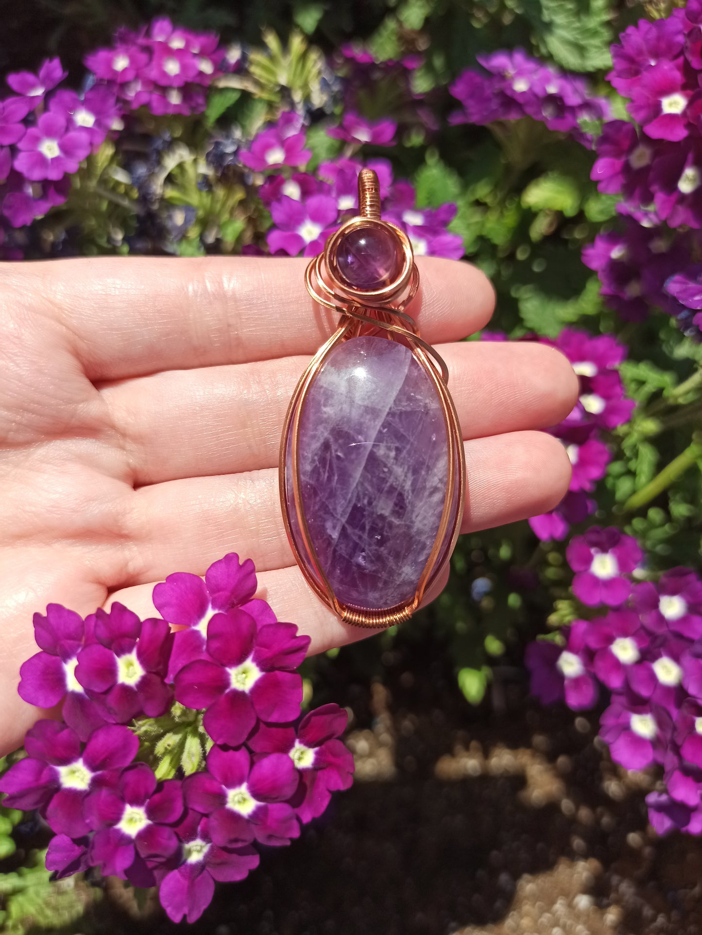 Amethyst Wire Wrapped Pendant