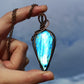Blue Labradorite Wire Wrapped Pendant