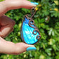 Pendentif enveloppé de fil de Labradorite bleue