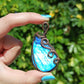 Pendentif enveloppé de fil de Labradorite bleue