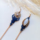 Rainbow Moonstone Macrame Earrings