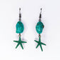 Turquoise Gemstone Starfish Summer Earrings
