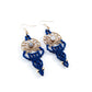 Lotus Gemstone Macrame Earrings