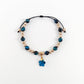 Bracelet Fleur Pétrole avec Pierres Précieuses