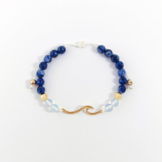 Summer Wave Bracelet with Gemstones