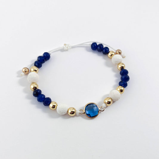 Blue Crystal Summer Bracelet