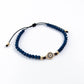 Bracelet Mauvais Œil Bleu avec Zircons