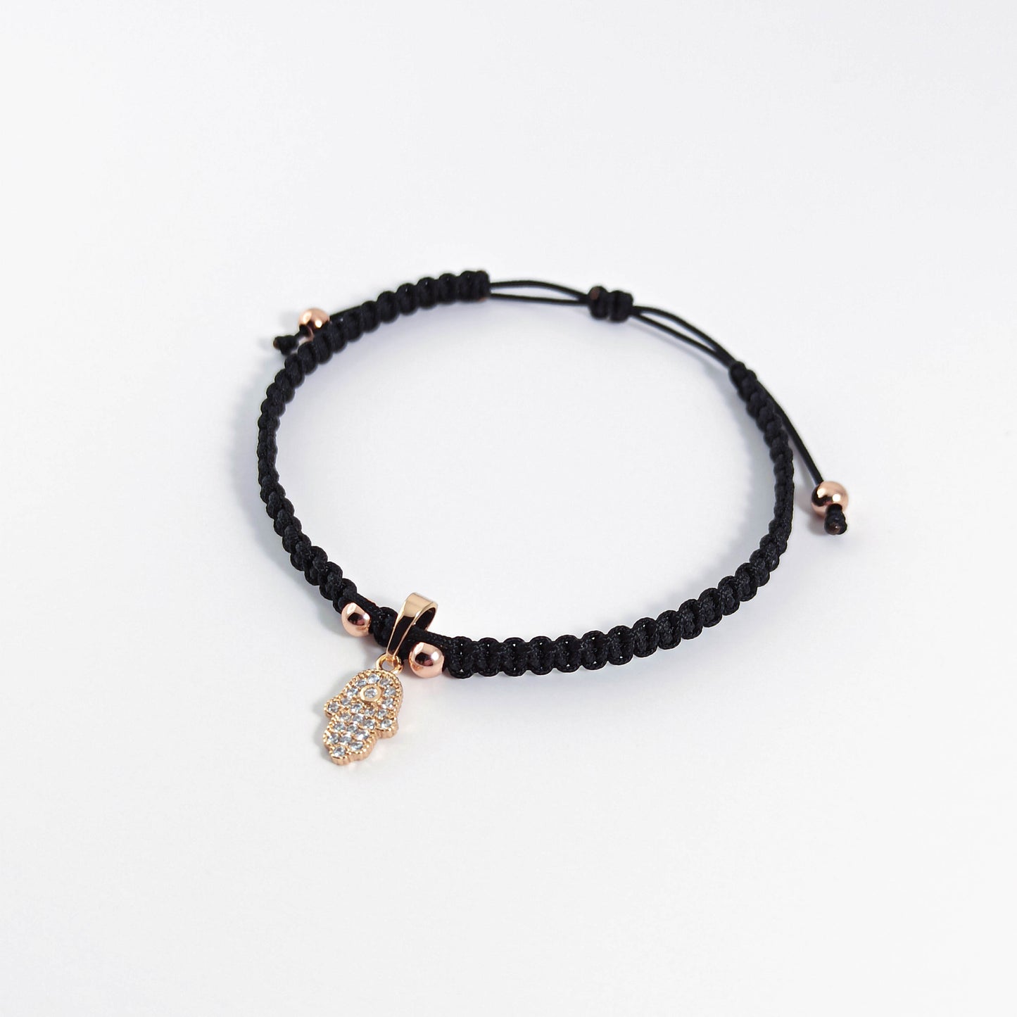 Macrame Protection Bracelet with Hamsa Hand