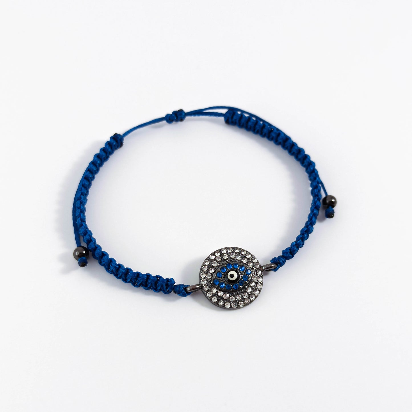 Blue Macrame Evil Eye Protection Bracelet