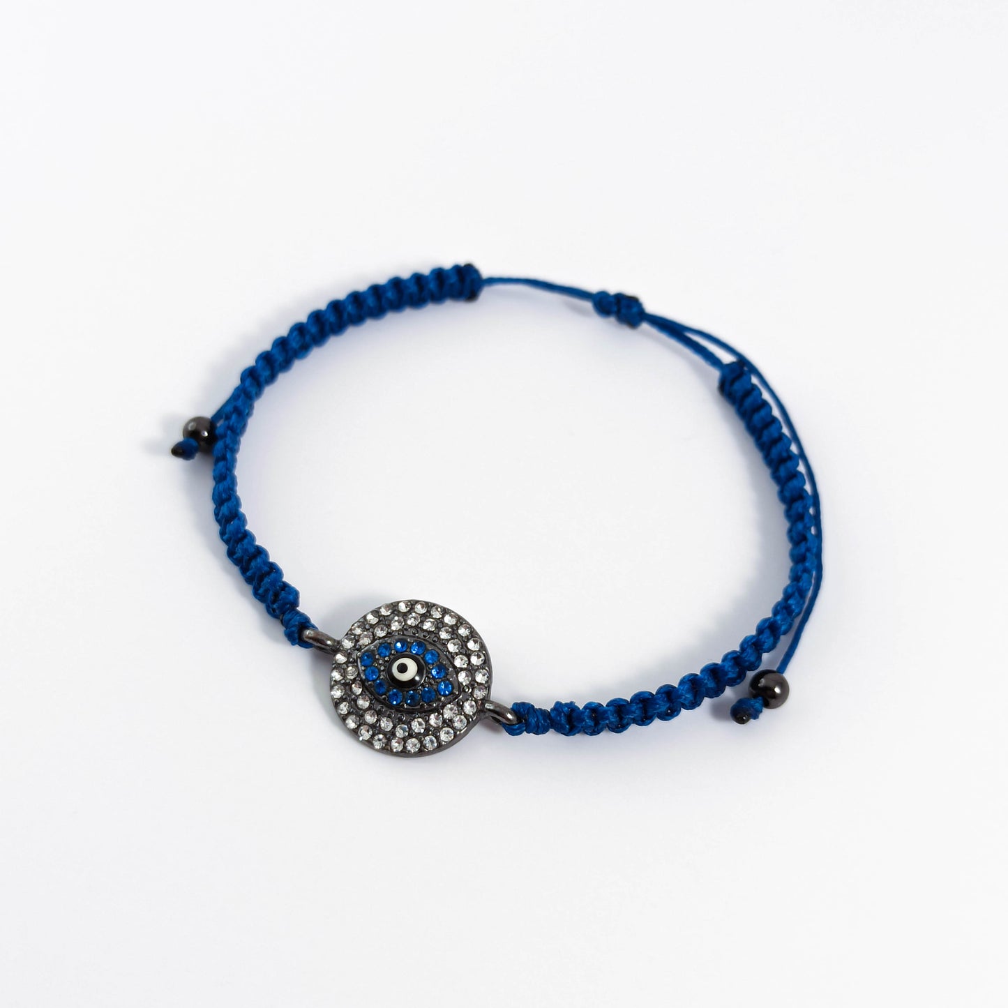 Blue Macrame Evil Eye Protection Bracelet