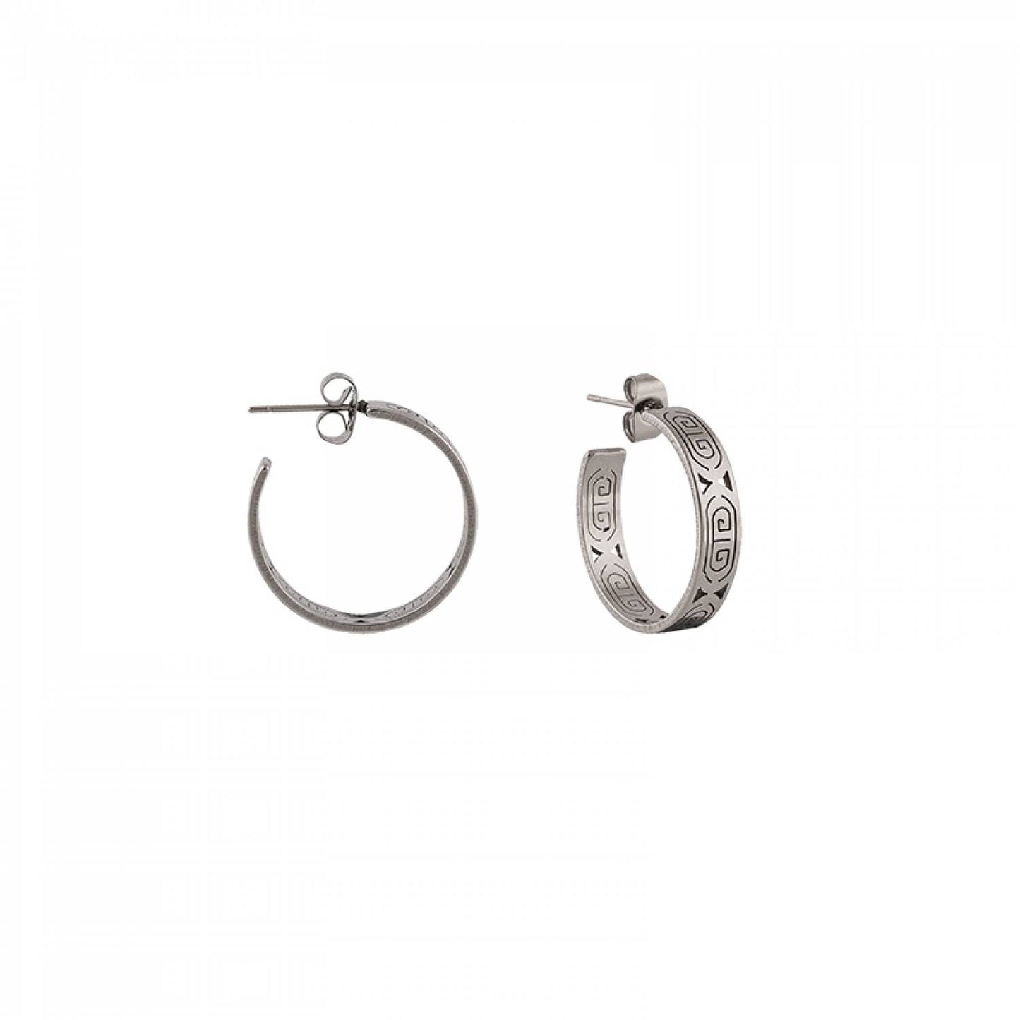 Boucles d'oreilles Boho Hoop en acier inoxydable