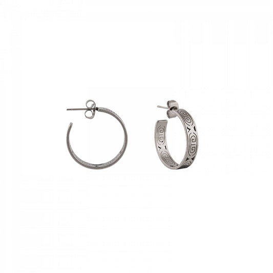 Boucles d'oreilles Boho Hoop en acier inoxydable