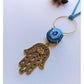 Blue Quartz Hamsa Hand Necklace
